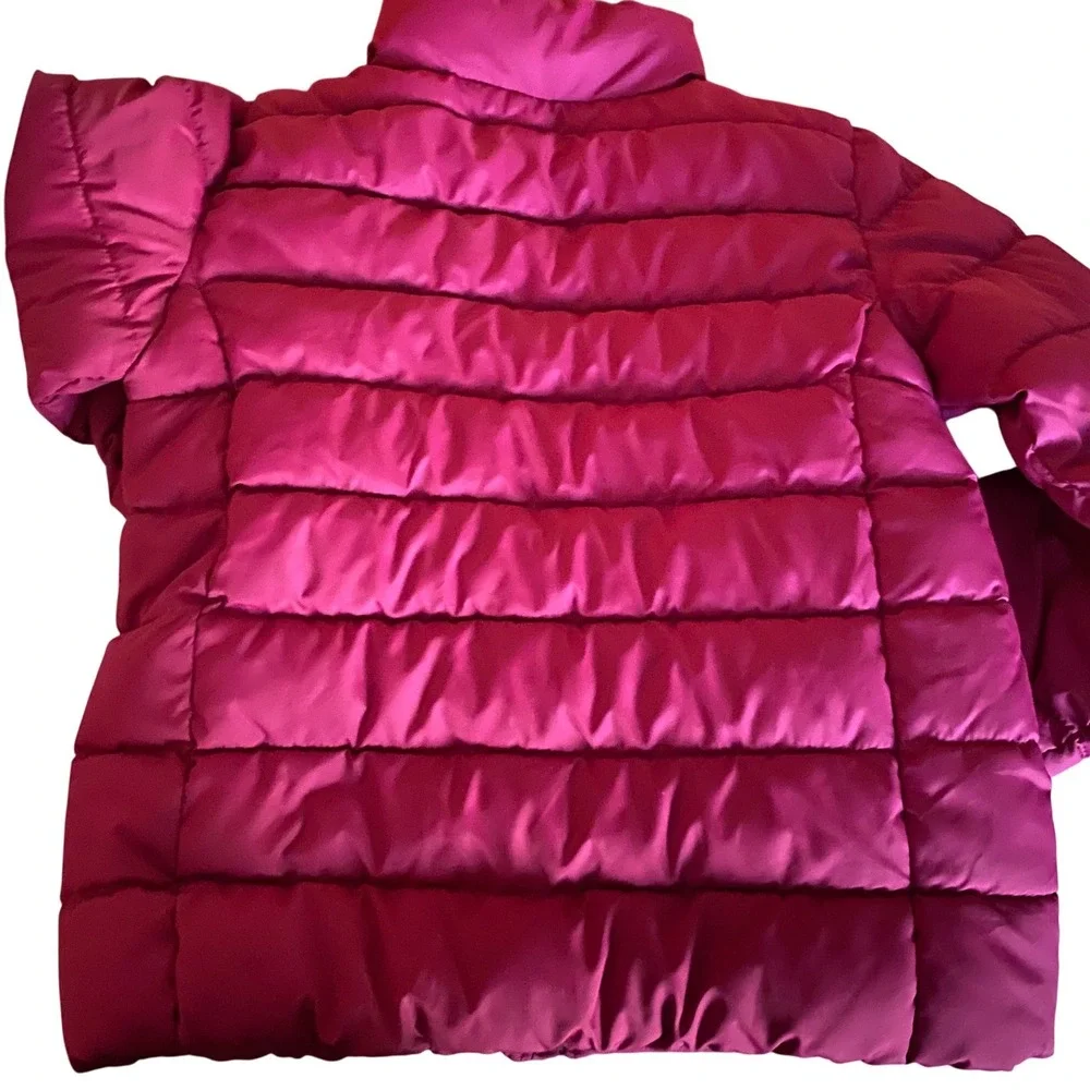 Children's Place Kids Puffer Jacket Magenta Pink Quilted Zip Up Size M 7/8